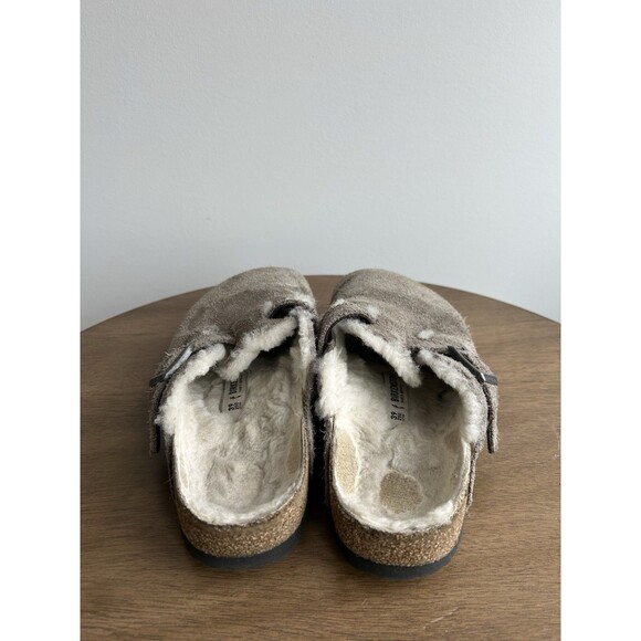 Birkenstock Boston Shearling Suede Leather Clogs Size 39 US 8 Men’s 6 - Picture 4 of 9